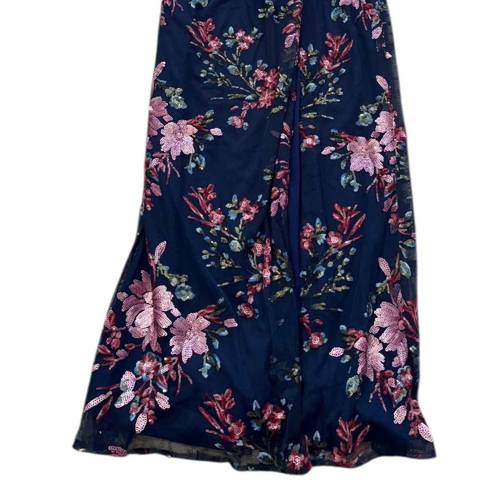 MARCHESA**Floral Embellished Brescia One-Shoulder 
Evening Gown Dress**US 6 $485 - Picture 4 of 6
